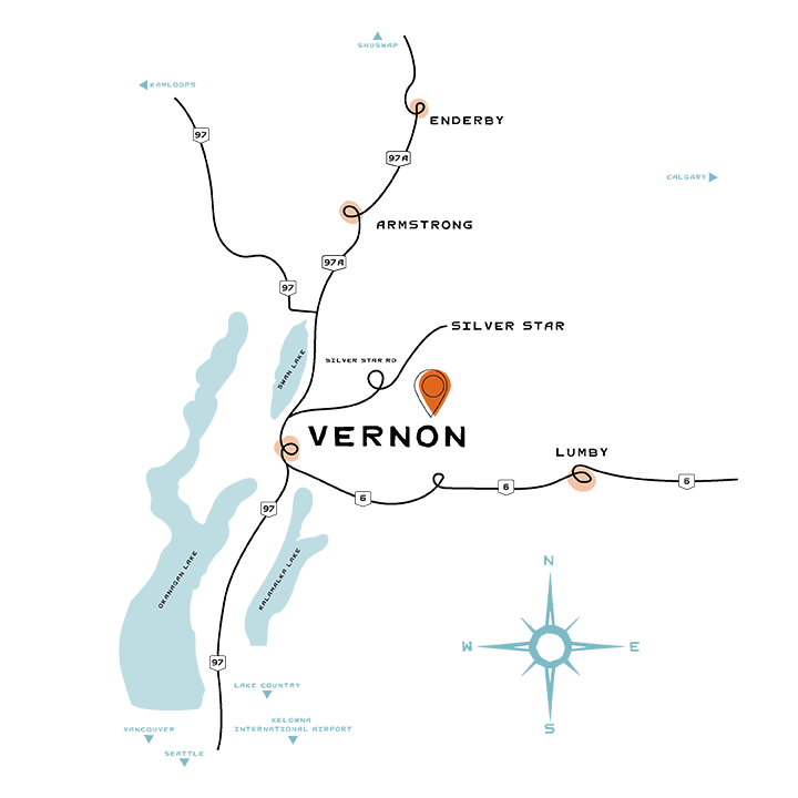 vernon bc map